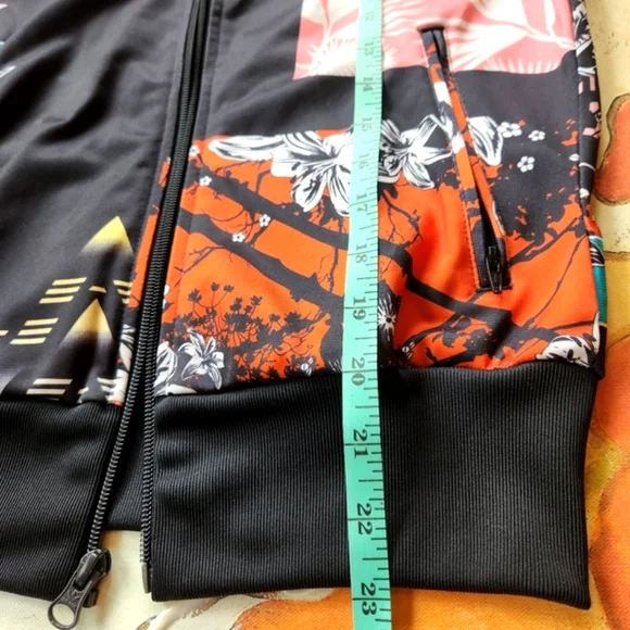 ADIDAS x Farm RIO Black 3 Stripe Trefoil Zip Gym Collect Street Track Jacket XS - Picture 10 of 16